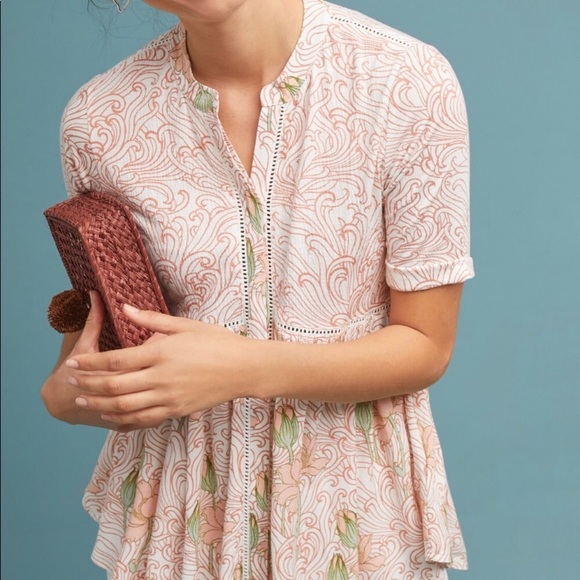 Sold!! Anthropologie Akemi Kin Veria Peplum tunic - Picture 2 of 10